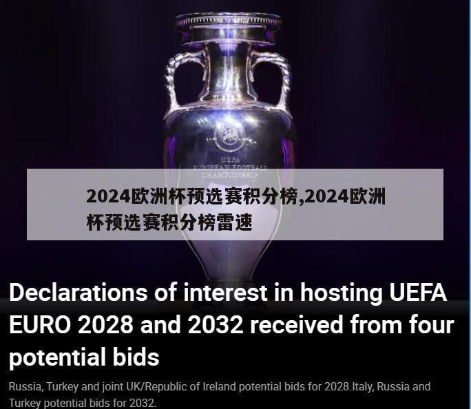 2024欧洲杯预选赛积分榜,2024欧洲杯预选赛积分榜雷速